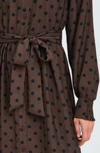 Hot Fudge Spot Print Shirt Dress