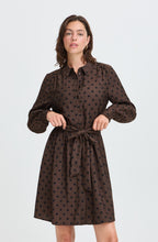 Hot Fudge Spot Print Shirt Dress