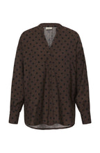 Hot Fudge Spot Print Blouse