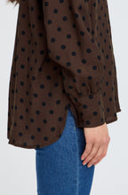 Hot Fudge Spot Print Blouse
