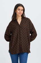 Hot Fudge Spot Print Blouse