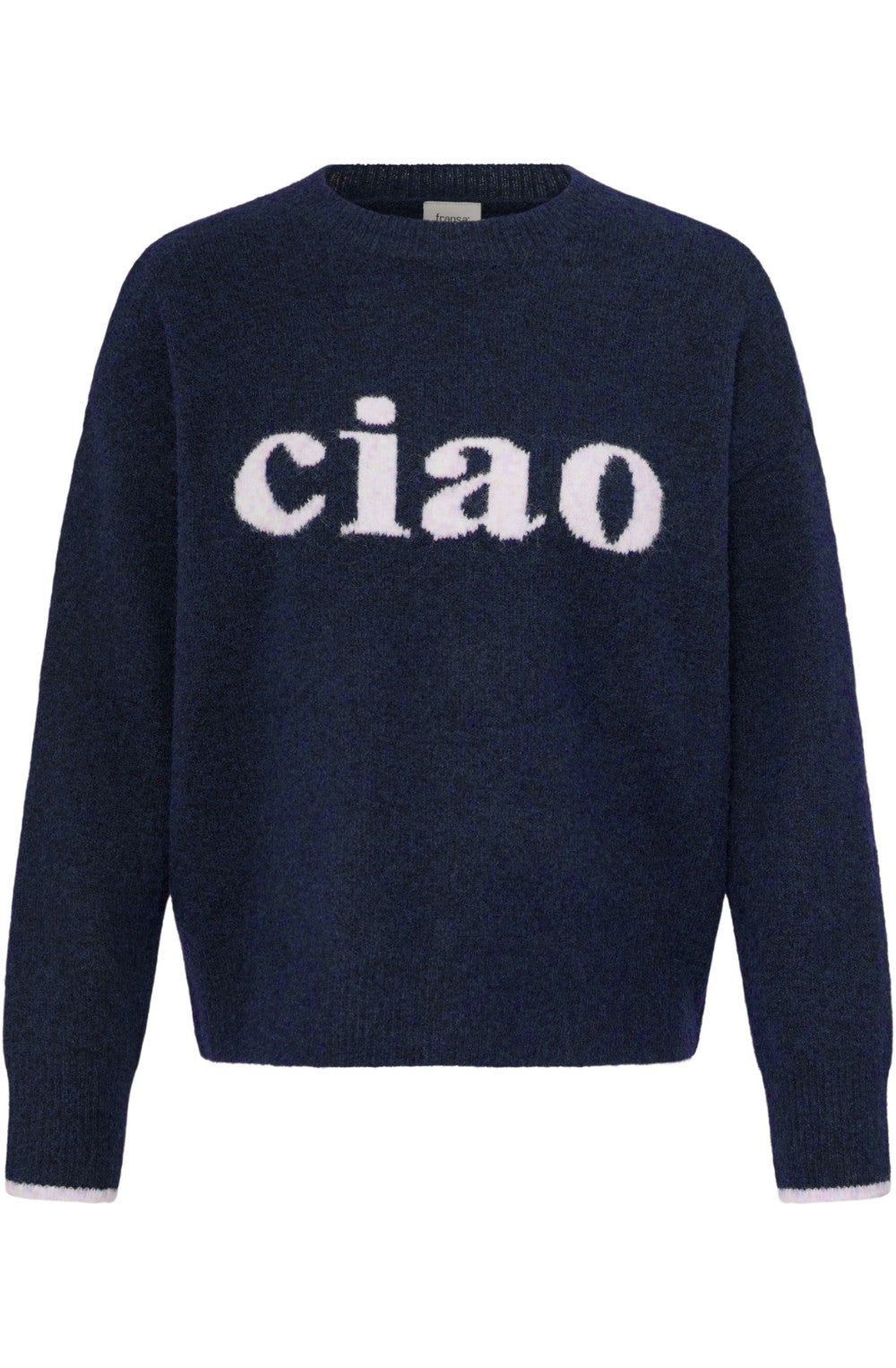 Salute Blue Ciau Motif Jumper