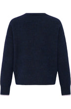Salute Blue Ciau Motif Jumper