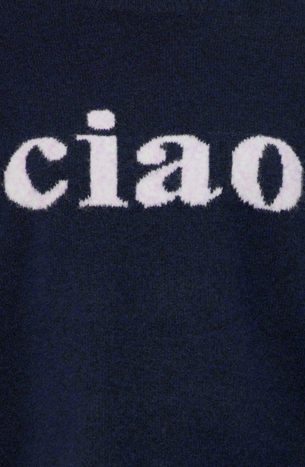 Salute Blue Ciau Motif Jumper