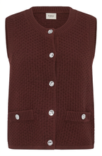 Hot Fudge Waffle Knit Waistcoat