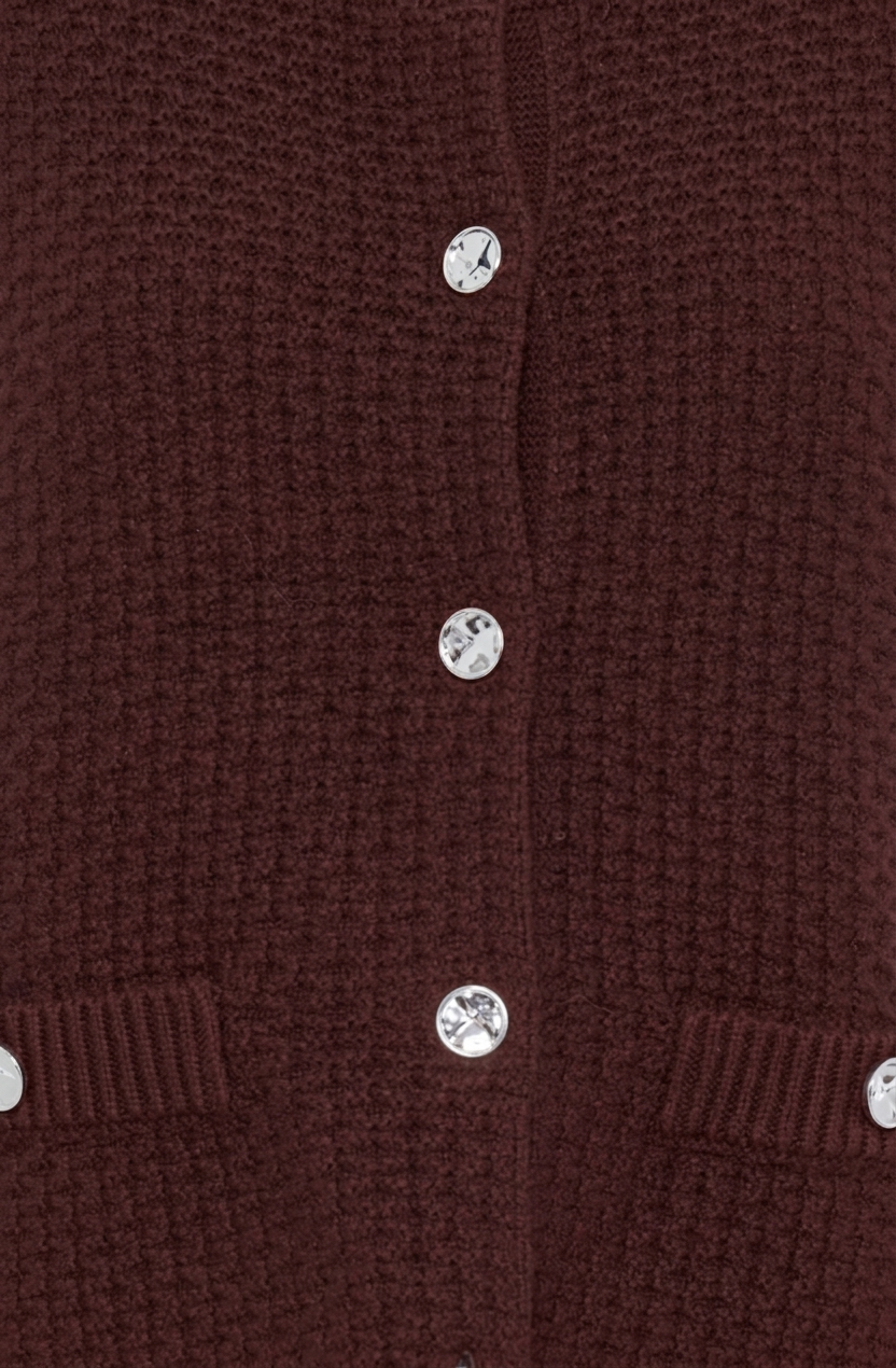 Hot Fudge Waffle Knit Waistcoat