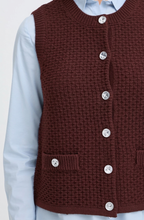 Hot Fudge Waffle Knit Waistcoat