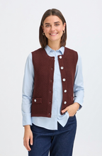Hot Fudge Waffle Knit Waistcoat
