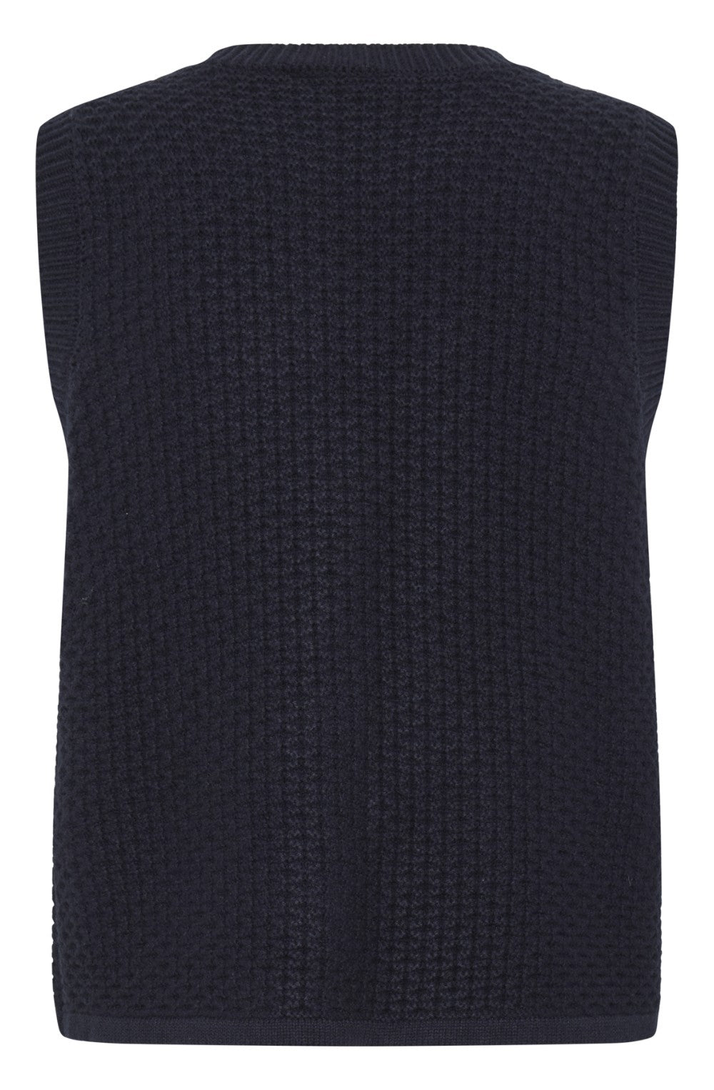 Salute Blue Waffle Knit Waistcoat