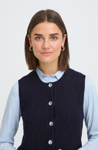 Salute Blue Waffle Knit Waistcoat