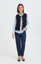 Salute Blue Waffle Knit Waistcoat
