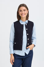 Salute Blue Waffle Knit Waistcoat