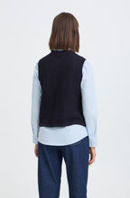 Salute Blue Waffle Knit Waistcoat