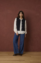 Salute Blue Waffle Knit Waistcoat