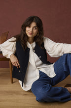 Salute Blue Waffle Knit Waistcoat