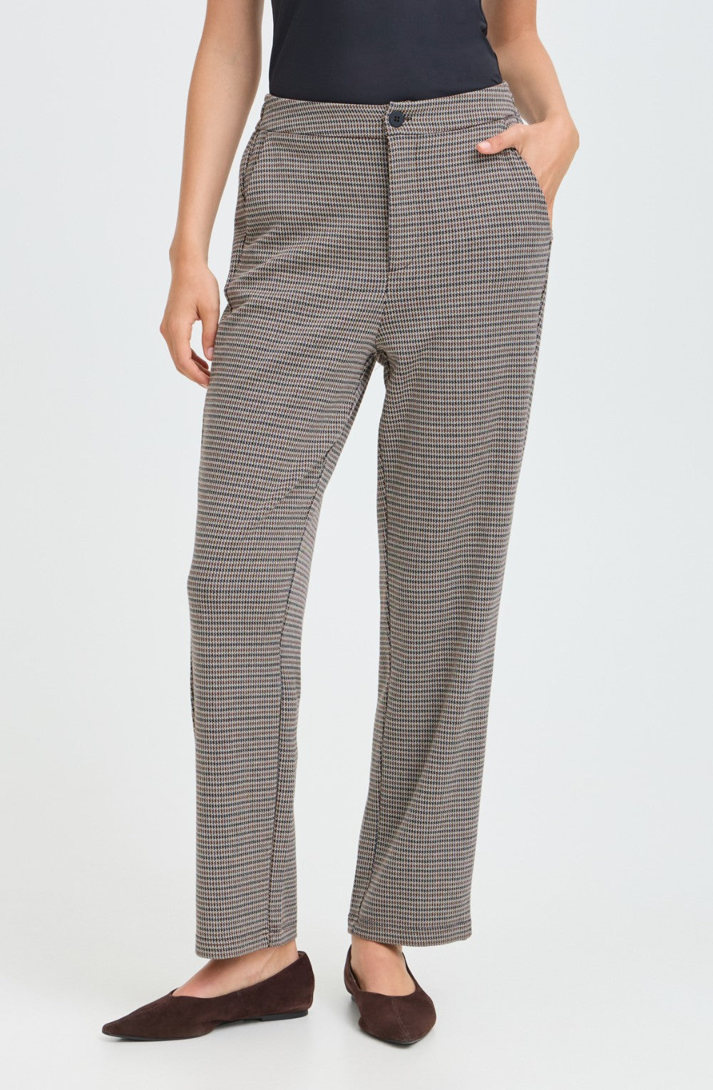 Hounds Tooth Check Trousers