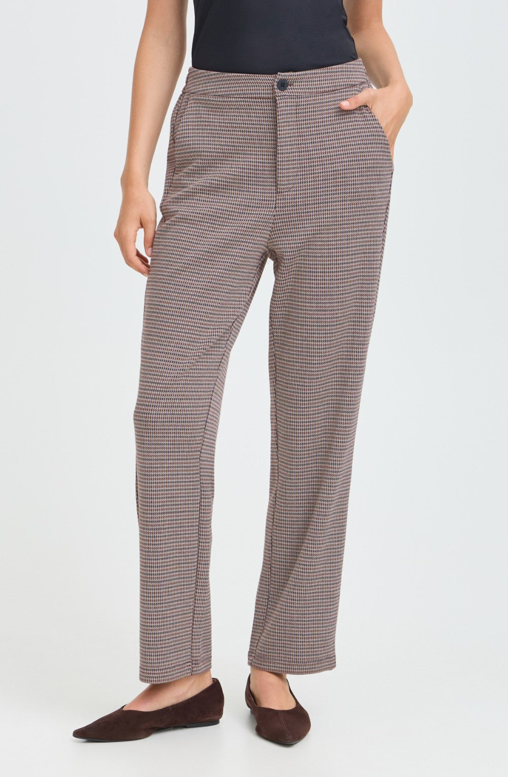 Hounds Tooth Check Trousers
