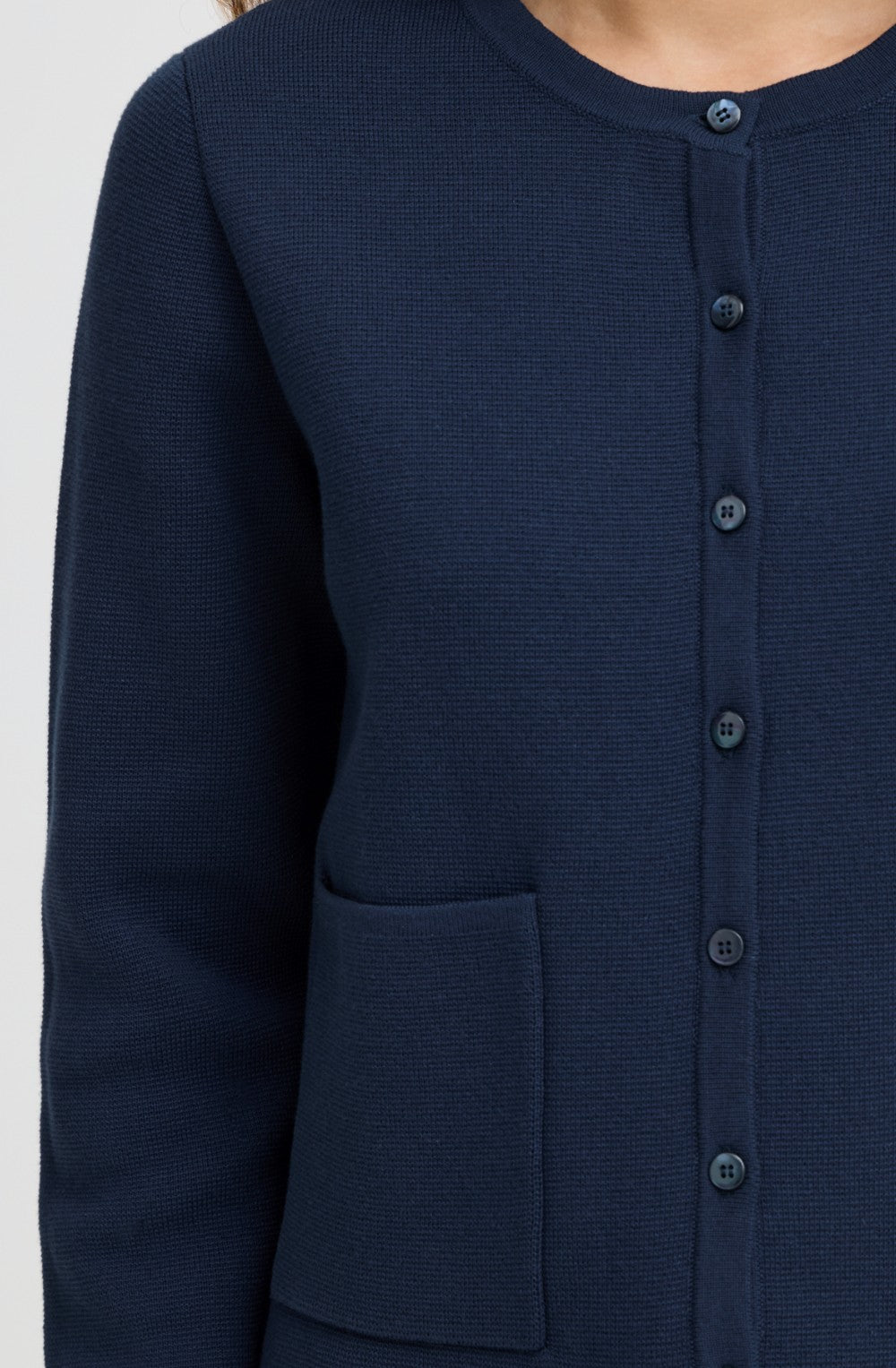 Navy Knit Cardigan