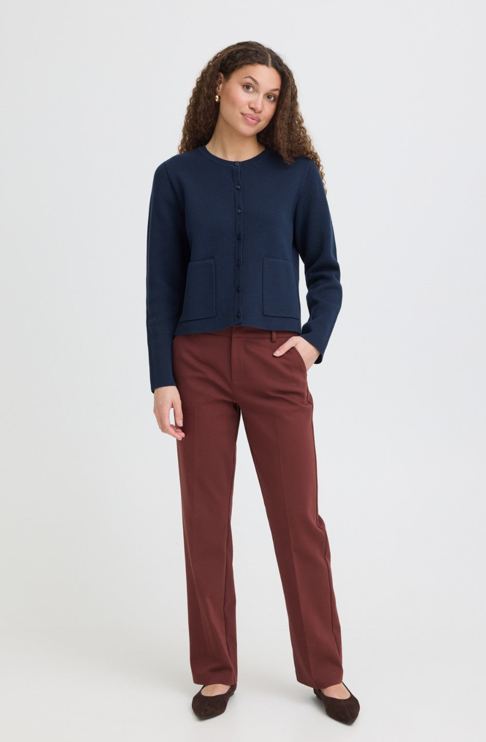 Navy Knit Cardigan
