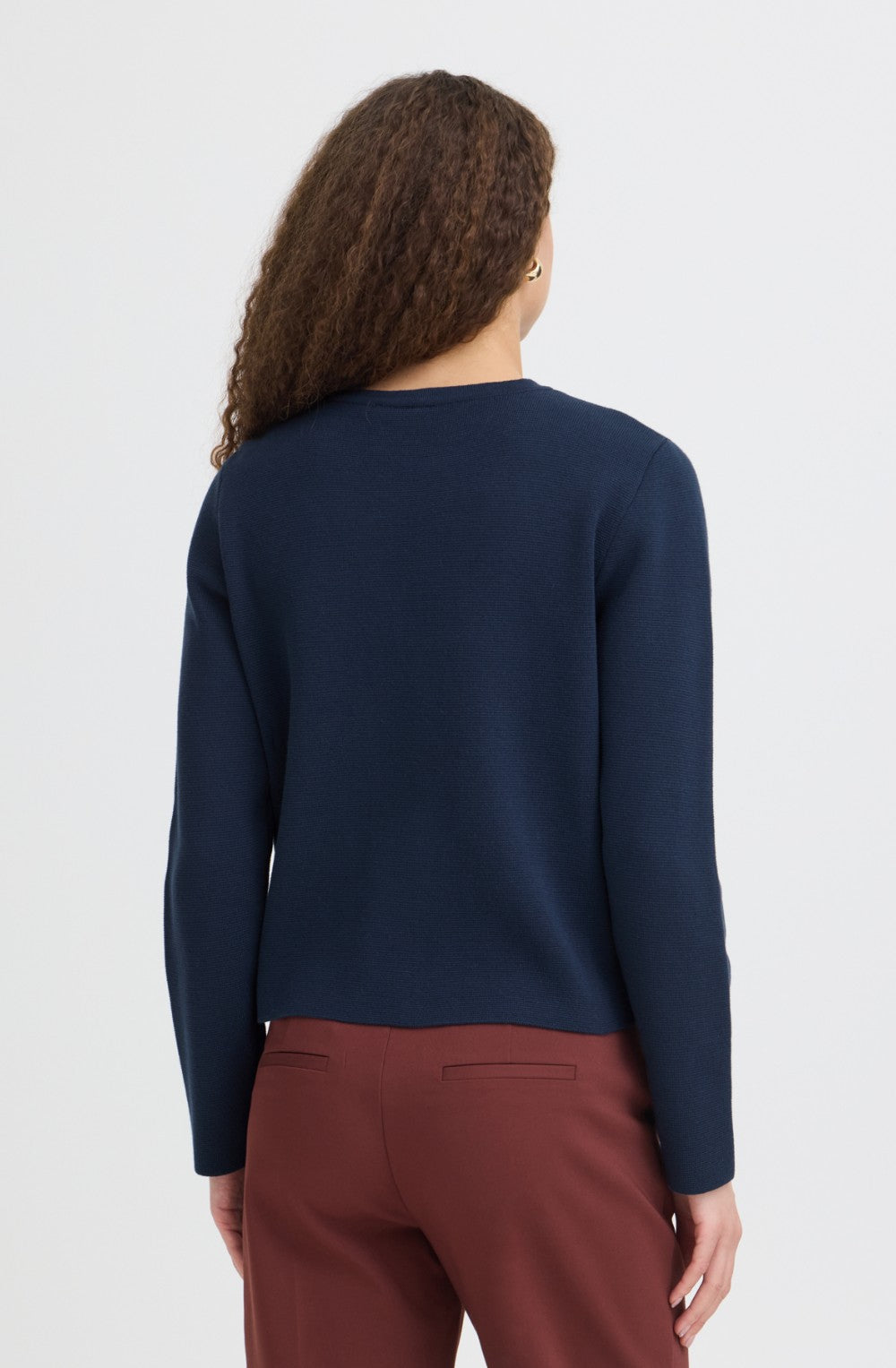 Navy Knit Cardigan