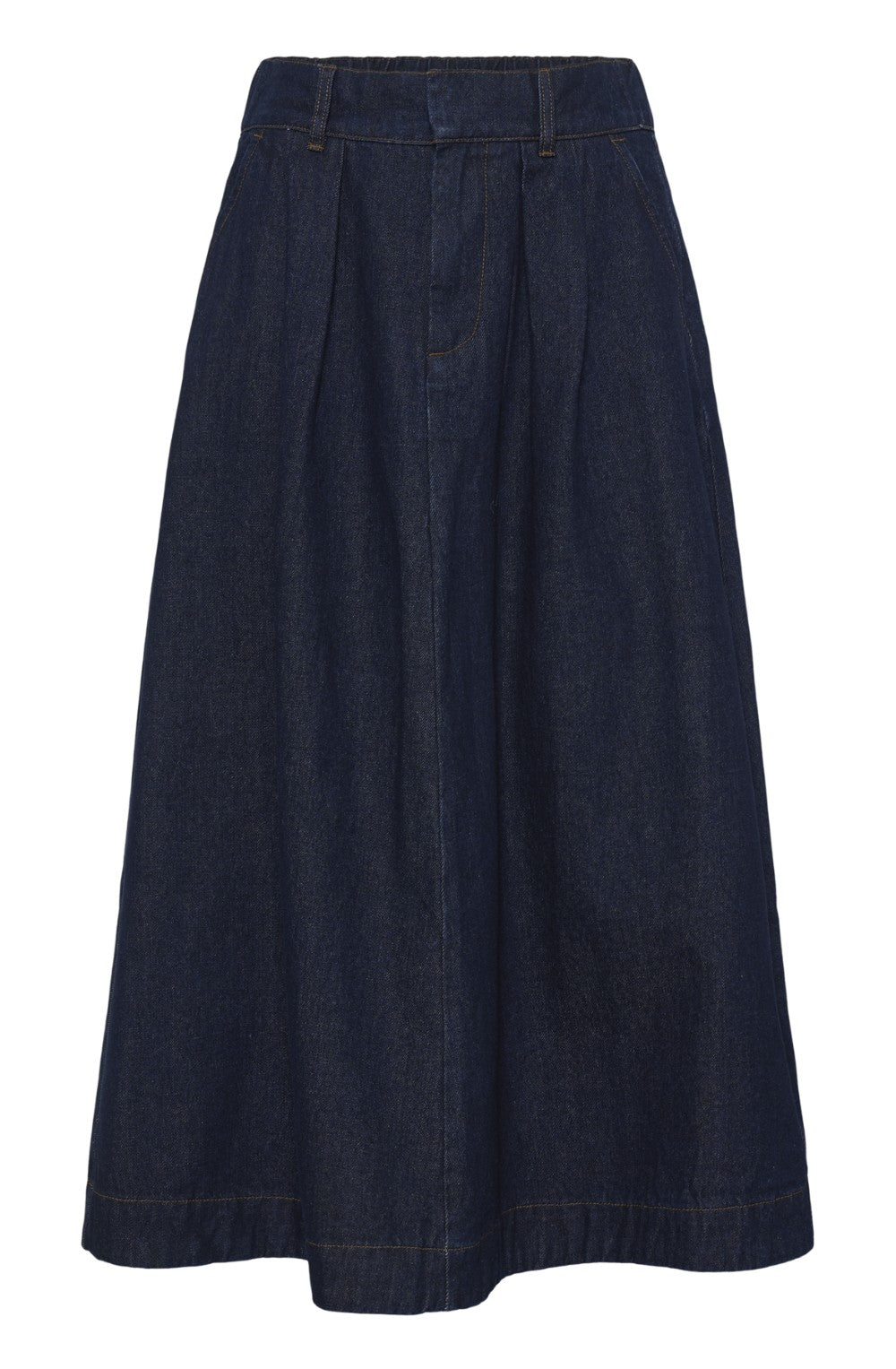 Dark Denim A-Line Skirt