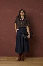 Dark Denim A-Line Skirt