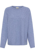 Blue Knit Boxy Fit Jumper