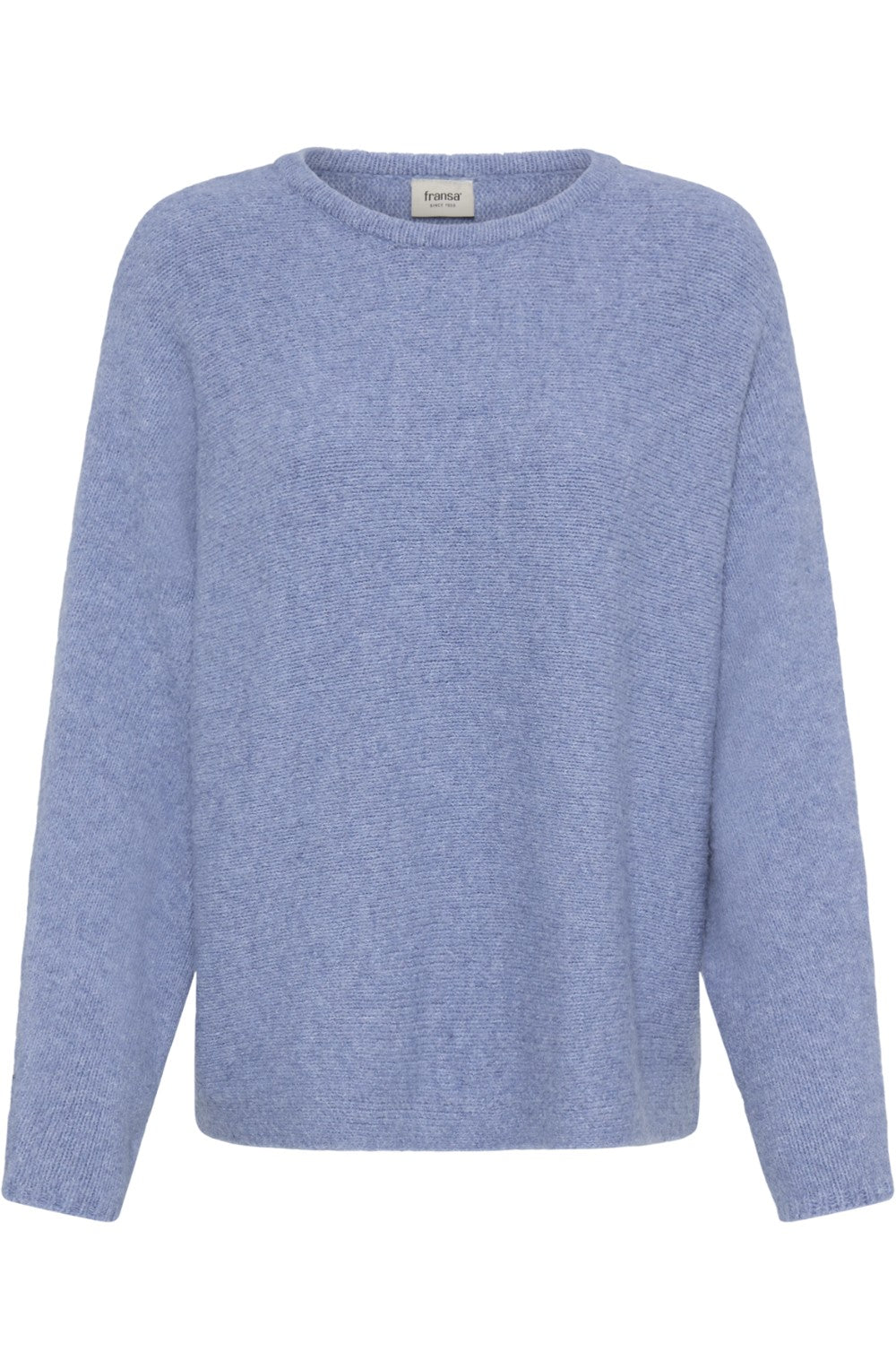 Blue Knit Boxy Fit Jumper