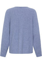 Blue Knit Boxy Fit Jumper