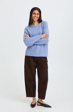 Blue Knit Boxy Fit Jumper