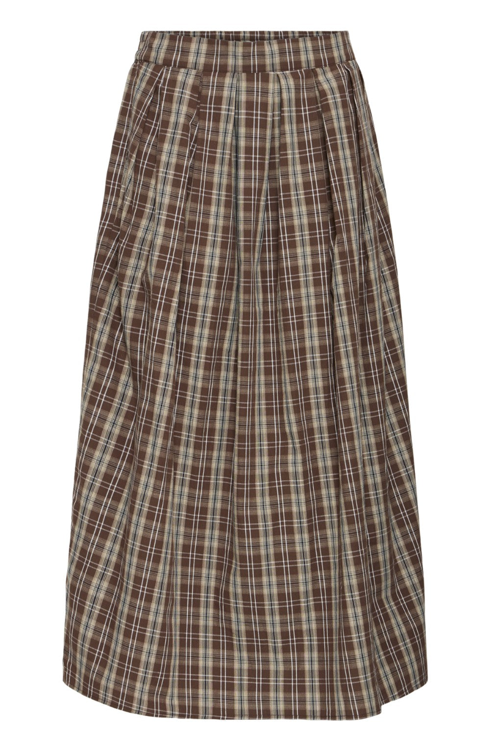 Hot Fudge Check A-LIne Skirt