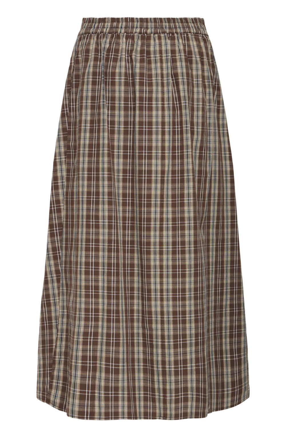 Hot Fudge Check A-LIne Skirt