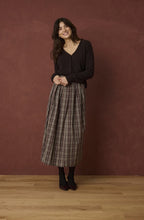 Hot Fudge Check A-LIne Skirt
