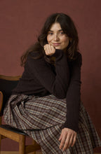 Hot Fudge Check A-LIne Skirt