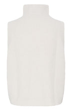 Whisper White Ribbed Knit Waistcoat
