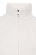 Whisper White Ribbed Knit Waistcoat