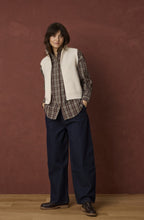 Whisper White Ribbed Knit Waistcoat