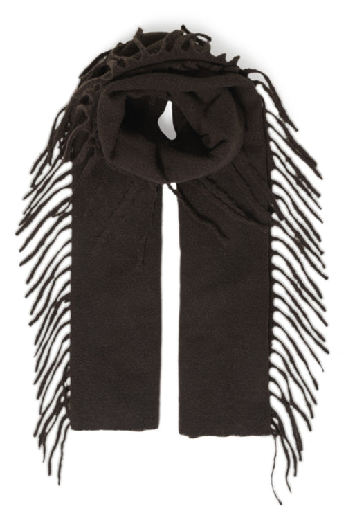 Hot Fudge Tassel Scarf