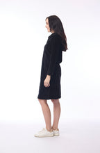 Black Corduroy Shirt Dress