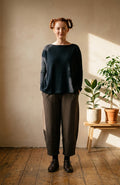 Notte Martis Navy Soft Knit Jumper