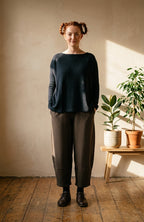 Notte Martis Navy Soft Knit Jumper