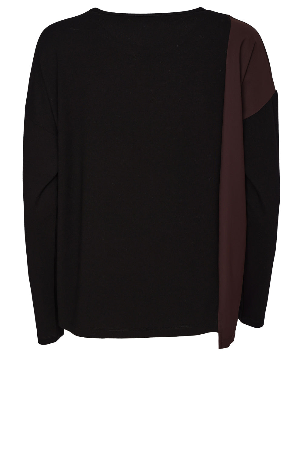 Choko and Black Zip Pocket Jersey Top