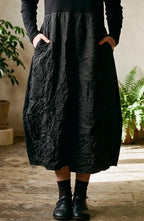 Nero Black Tua Tulip Dress