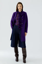 Ultra Violet Boiled Wool Coat