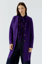 Ultra Violet Boiled Wool Coat