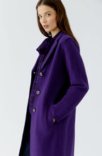 Ultra Violet Boiled Wool Coat