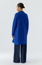 Royal Blue Boiled Wool Coat