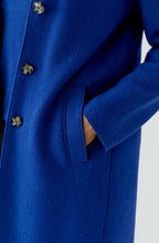 Royal Blue Boiled Wool Coat