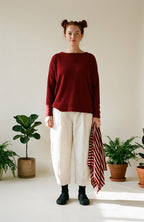 Latte Bianco Fine Cord Trousers