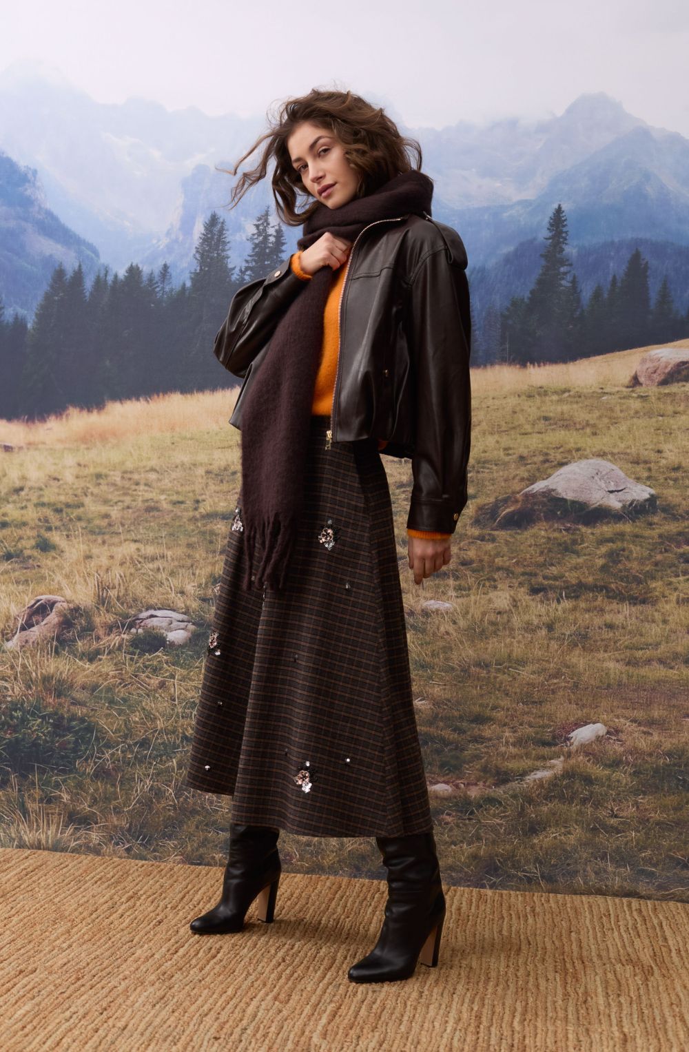 Chocolate Torte Super Soft Oversized Scarf